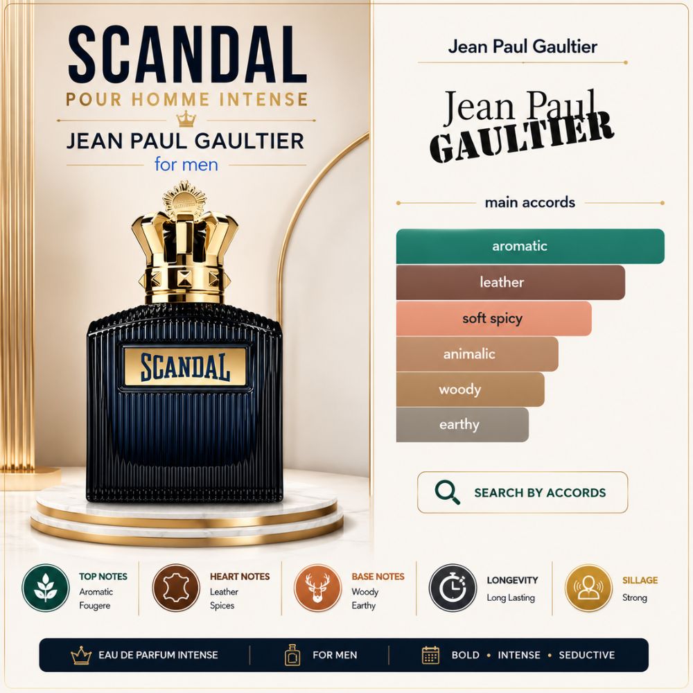 Mùi hương Nước hoa Jean Paul Gaultier Scandal Pour Homme Intense (Scandal Tím Nam) _ Tiến Perfume Mùi hương Nước hoa Jean Paul Gaultier Scandal Pour Homme Intense (Scandal Tím Nam) _ Tiến Perfume
