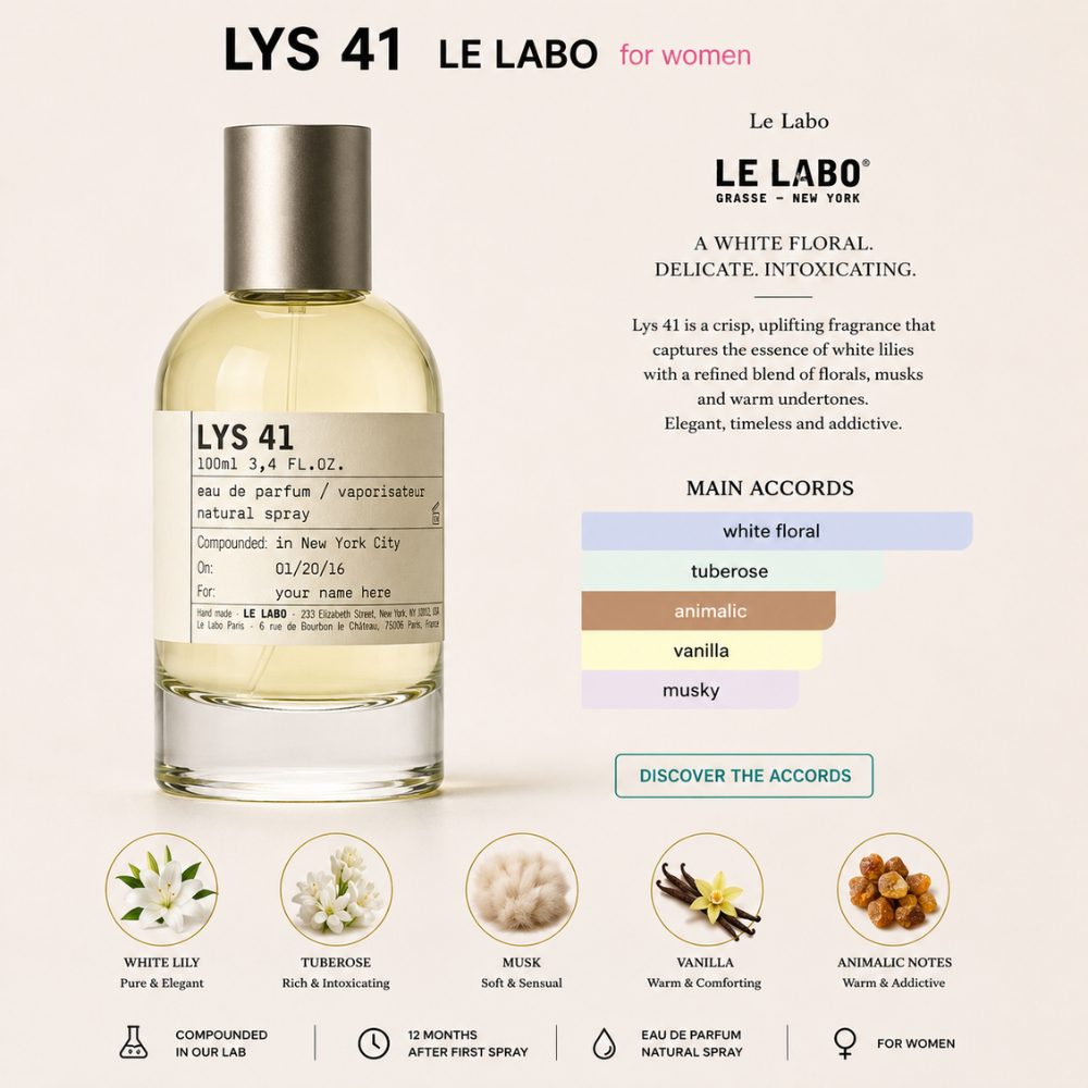 Le Labo Lys 41 26 Mùi hương Nước hoa Le Labo Lys 41 _ Tiến Perfume