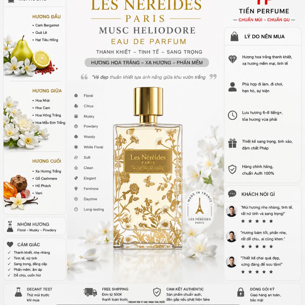 Les Nereides Musc Héliodore EDP 100ml 15 Mùi hương Nước hoa Les Nereides Musc Héliodore EDP 100ml _ Tiến Perfume