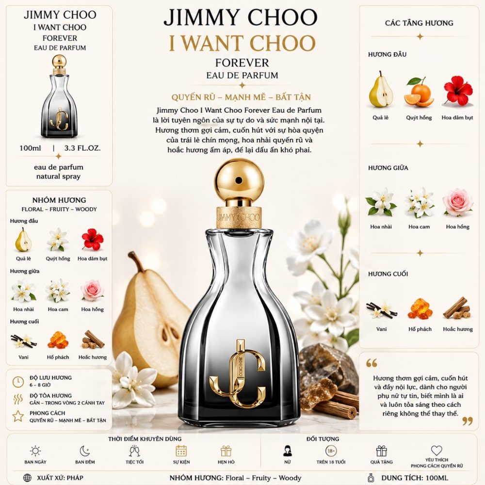 Jimmy Choo I Want Choo Forever 21 Thông tin Jimmy Choo I Want Choo Forever _ Tiến Perfume
