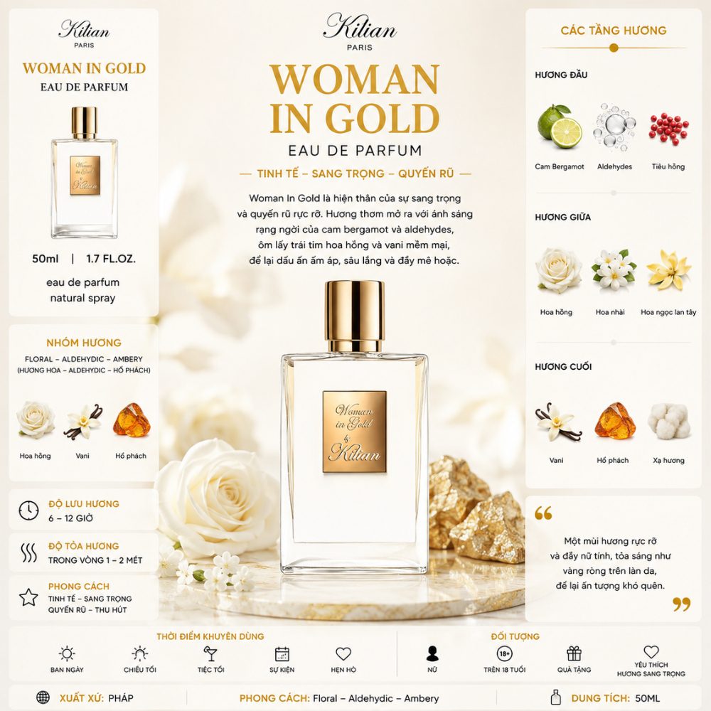 Kilian Woman In Gold 17 Thông tin Kilian Woman In Gold _ Tiến Perfume