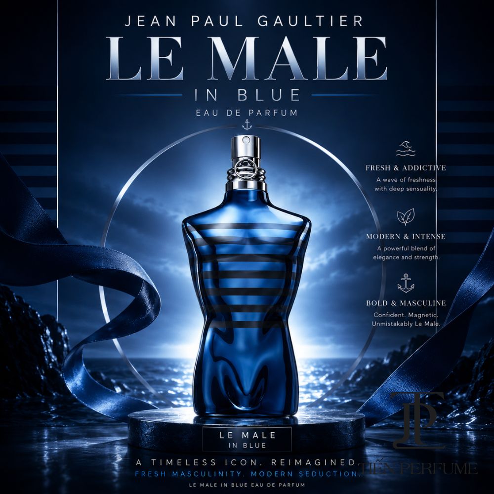 Jean Paul Gaultier Le Male In Blue EDP 24 Authentic Perfume Jean Paul Gaultier Le Male In Blue EDP _ Tiến Perfume
