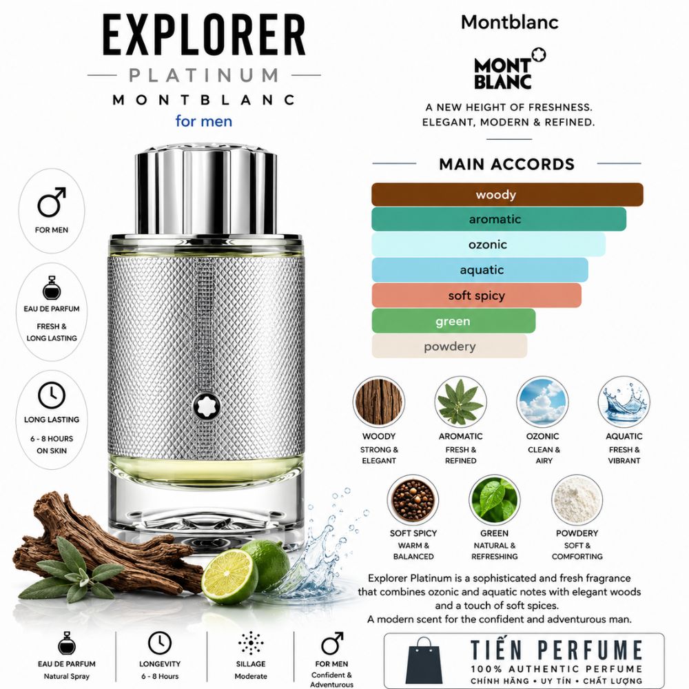 Montblanc Explorer Platinum EDP 29 Mùi hương Nước hoa Montblanc Explorer Platinum EDP _ Tiến Perfume
