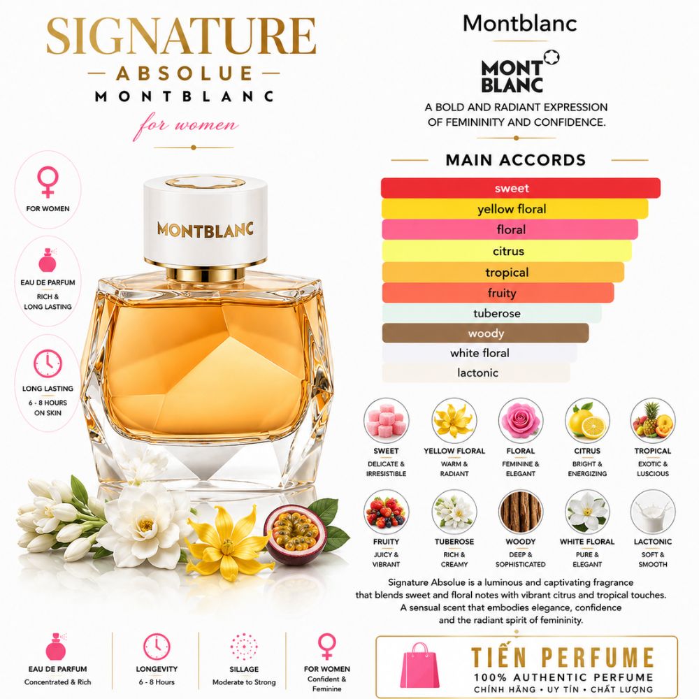 Montblanc Signature Absolue EDP 30 Mùi hương Nước hoa Montblanc Signature Absolue EDP Signature vàng _ Tiến Perfume