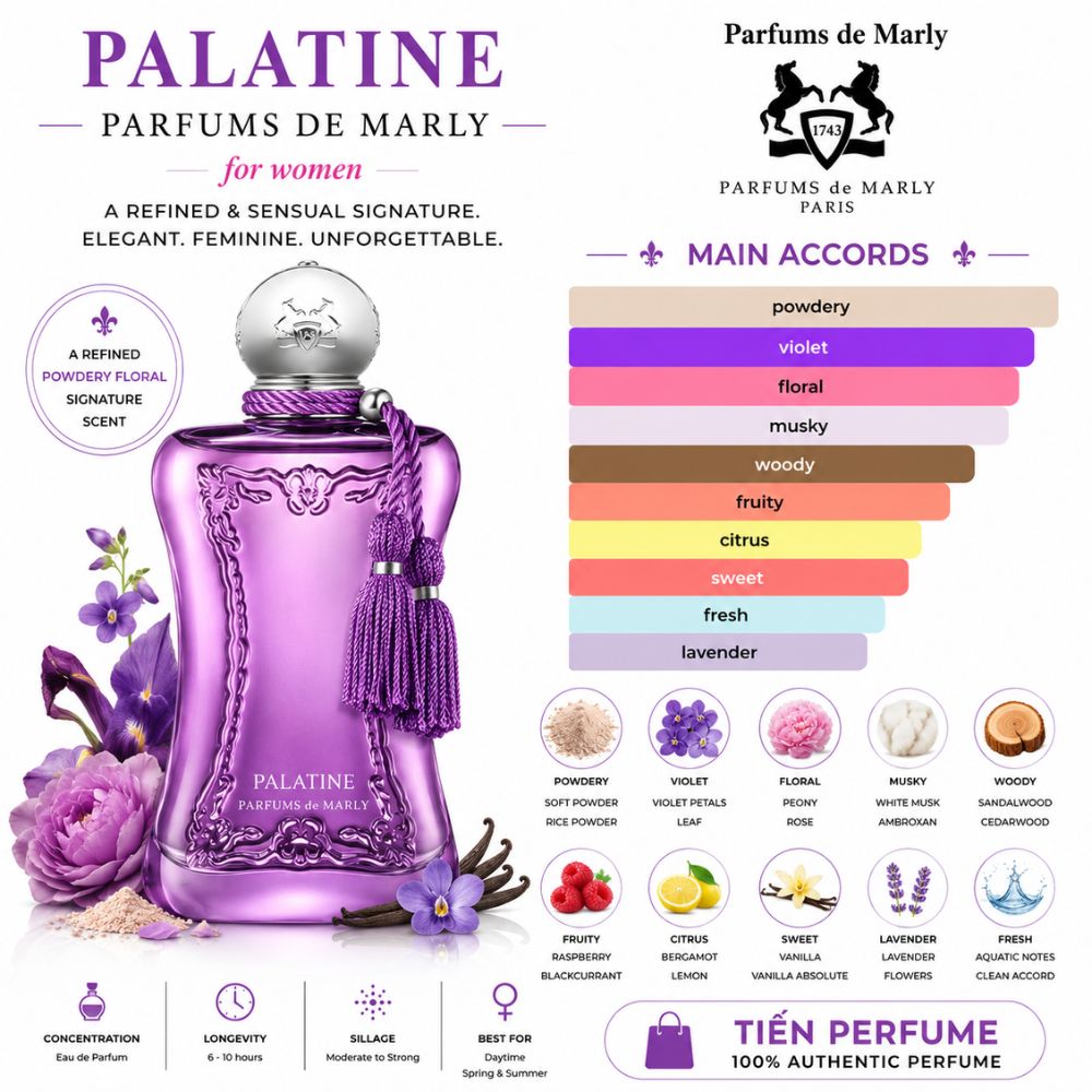 Parfums de Marly Palatine EDP 23 Mùi hương Nước hoa Parfums de Marly Palatine EDP _ Tiến Perfume