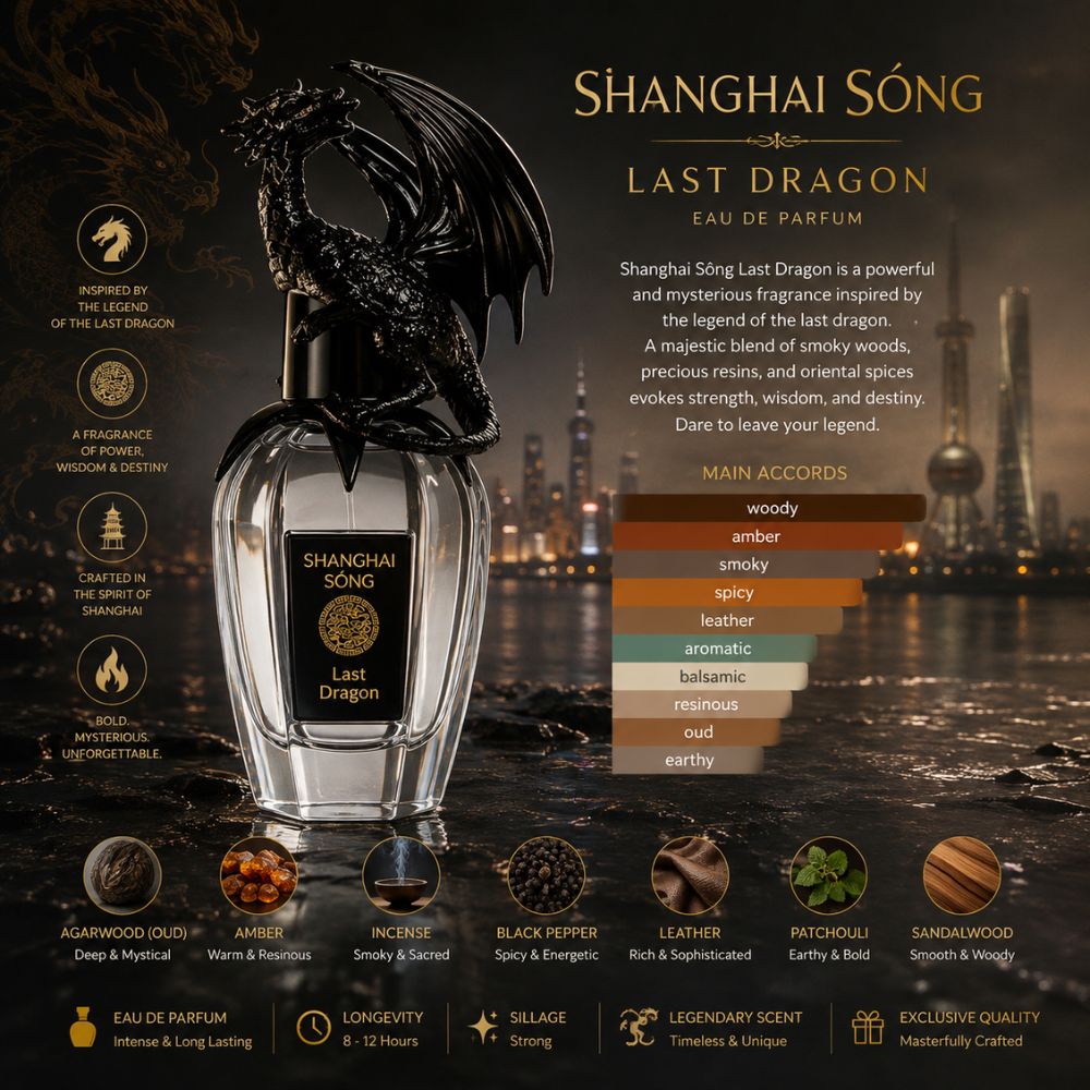 SHANGHAI SONG Last Dragon EDP 23 Mùi hương Nước hoa Shanghai Sóng Last Dragon 75ml _ Tiến Perfume