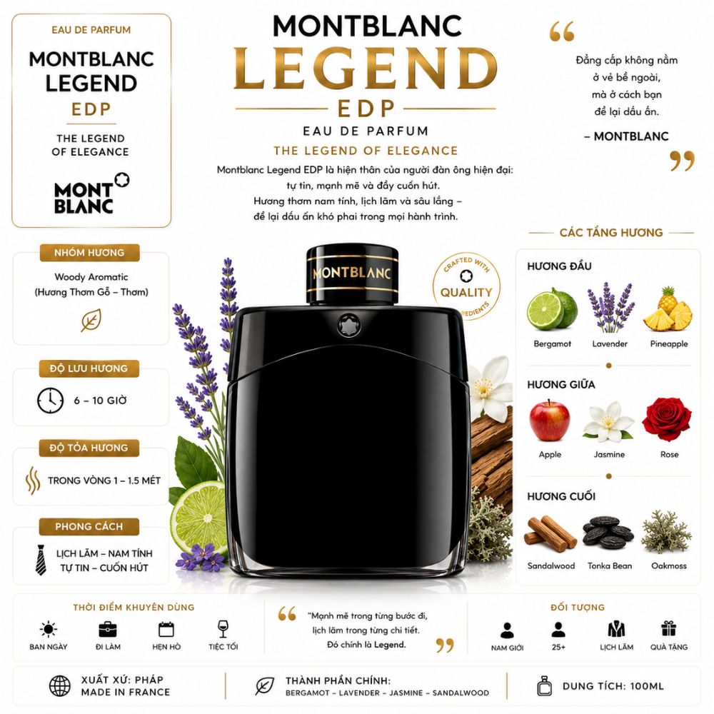 Montblanc Legend EDP 19 Thông tin Montblanc Legend EDP _ Tiến Perfume