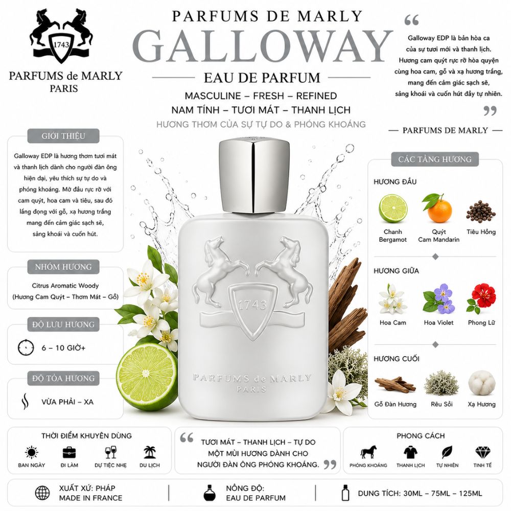 Parfums De Marly Galloway EDP 19 Thông tin Parfums De Marly Galloway EDP _ Tiến Perfume