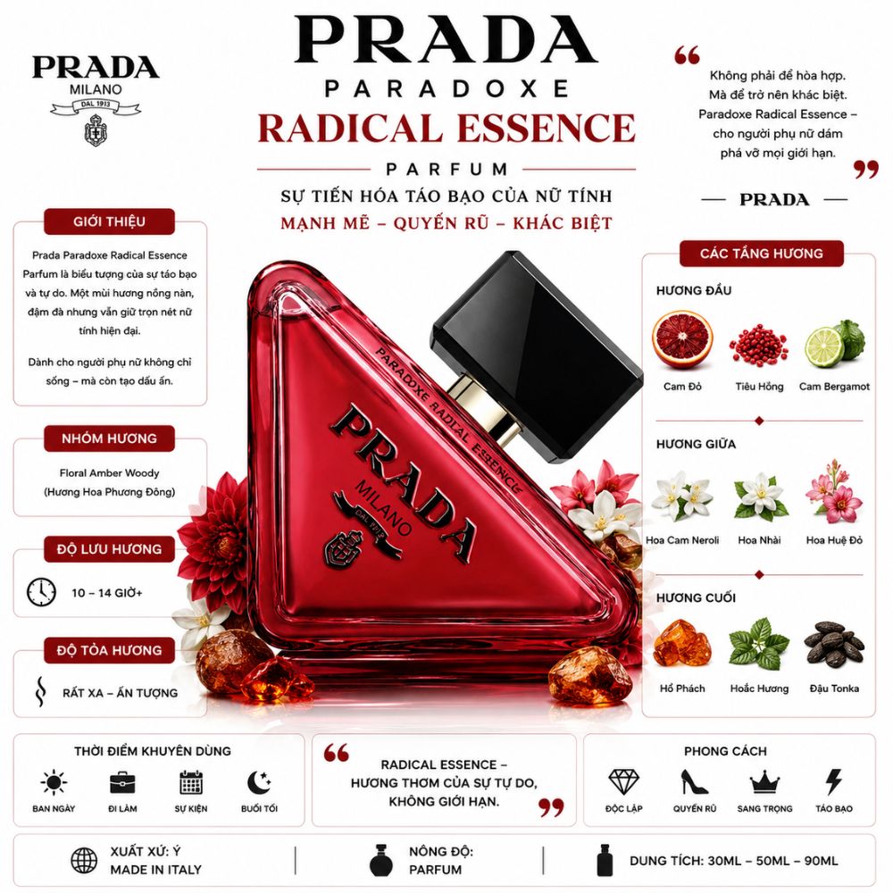 Prada Paradoxe Radical Essence Parfum 17 Thông tin Prada Paradoxe Radical Essence Parfum _ Tiến Perfume