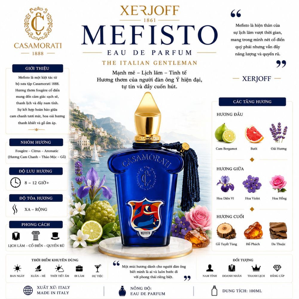 Xerjoff Mefisto EDP 19 Thông tin Xerjoff Mefisto EDP _ Tiến Perfume