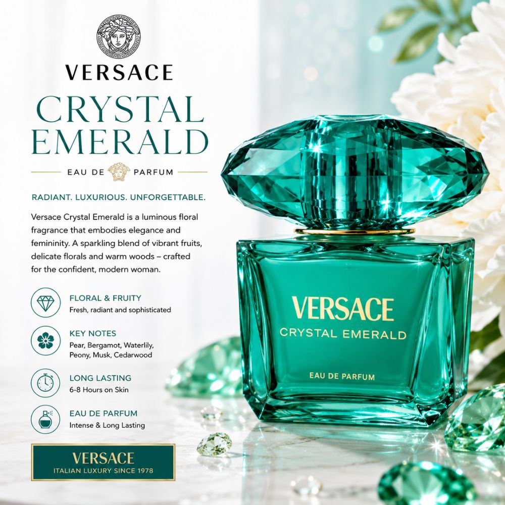 Versace Crystal Emerald EDP 28 Authentic Perfume Versace Crystal Emerald EDP