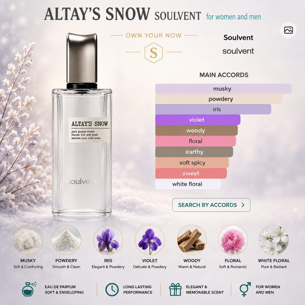 SOULVENT Altays Snow 30ml 6 Mùi hương Nước hoa SOULVENT Altays Snow _ Tiến Perfume