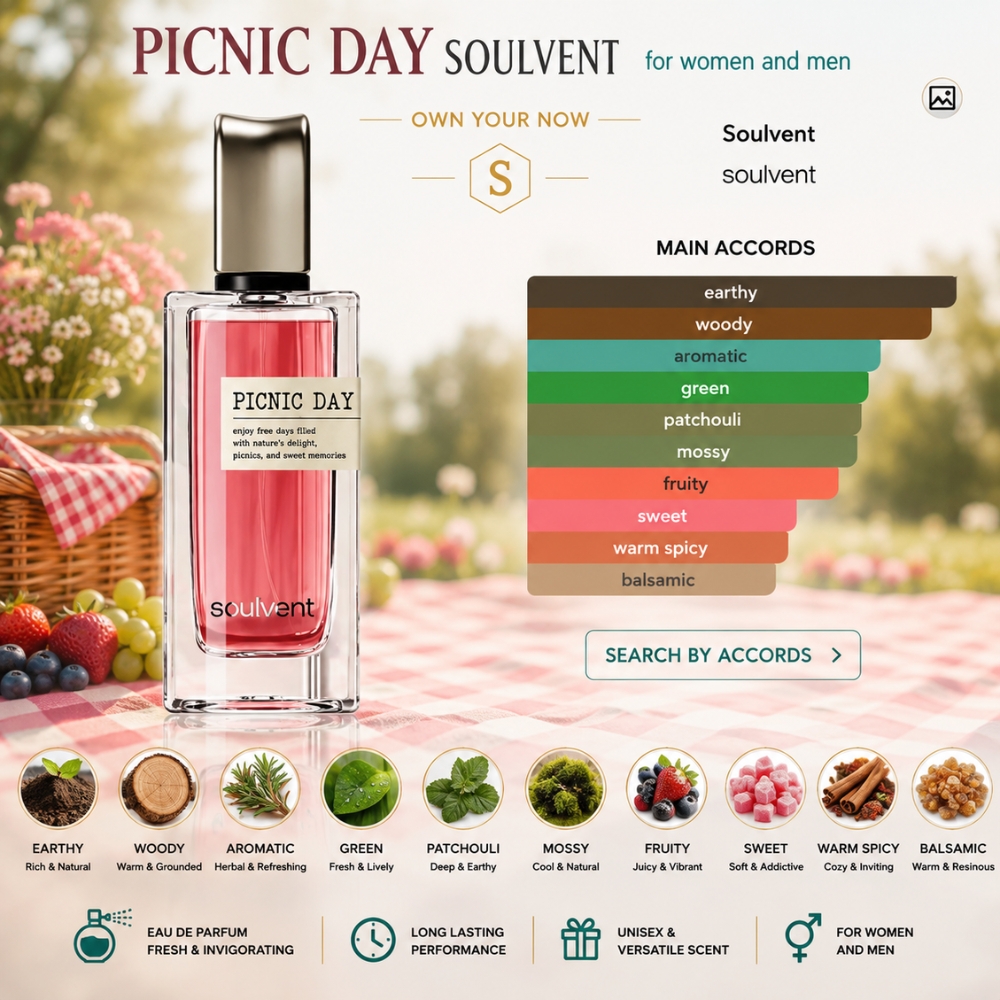 SOULVENT Picnic Day 30ml 6 Mùi hương Nước hoa SOULVENT Picnic Day _ Tiến Perfume