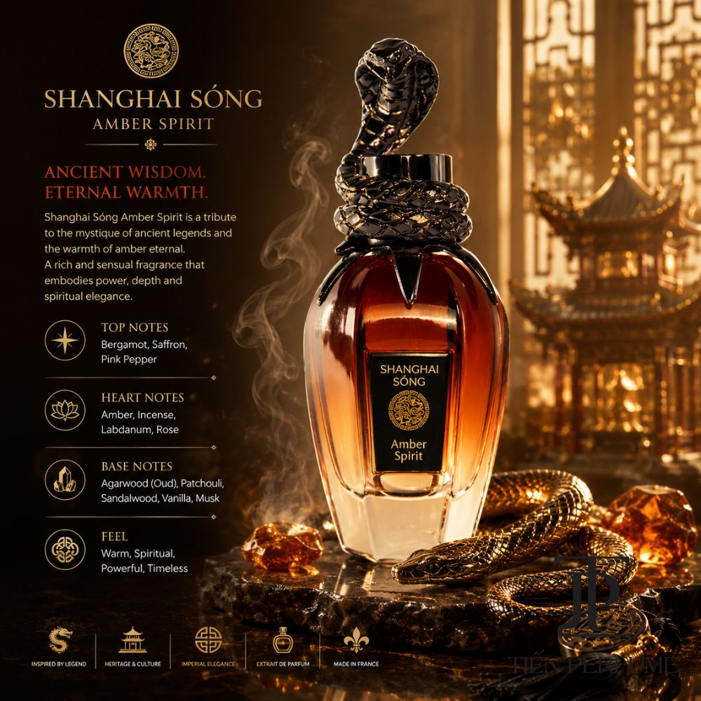 SHANGHAI Sóng Amber Spirit EDP 8 Nước hoa chính hãng Shanghai Sóng Amber Spirit 75ml _ Tiến Perfume