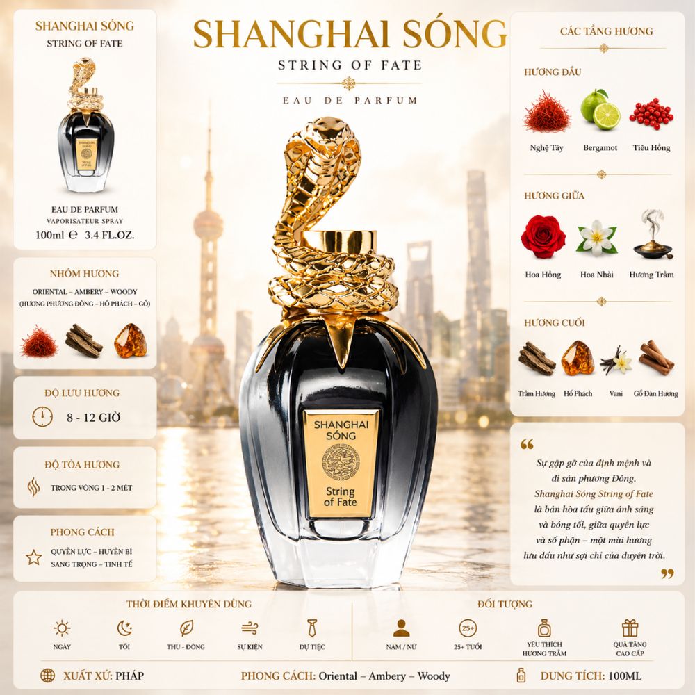 SHANGHAI SONG String of Fate EDP 1 Thông tin Shanghai Sóng String of Fate 75ml _ Tiến Perfume