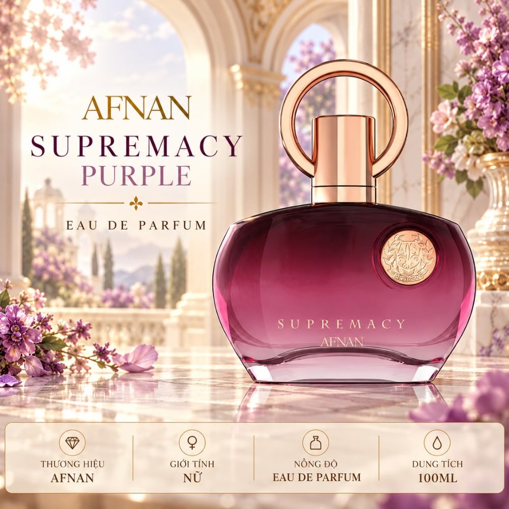 Afnan Supremacy Purple EDP 7 Authentic Perfume Afnan Supremacy Purple EDP _ Tiến Perfume