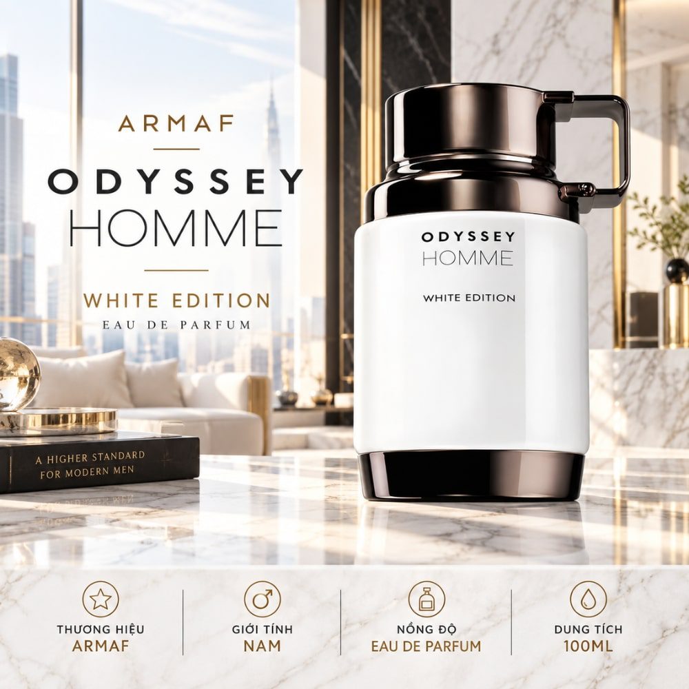 Armaf Odyssey Homme White Edition 23 Authentic Perfume Armaf Odyssey Homme White Edition _ Tiến Perfume