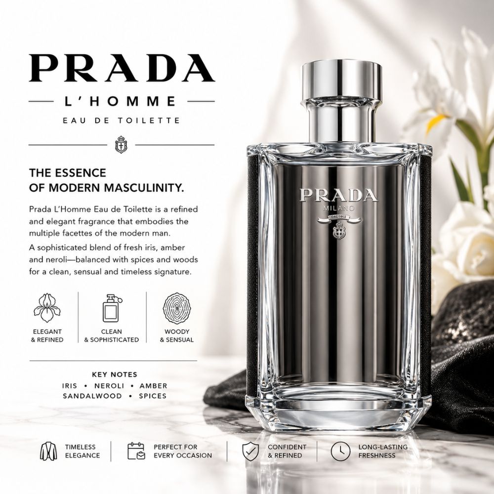 Prada L'Homme EDT 24 Authentic Perfume Prada L'Homme EDT _ Tiến Perfume