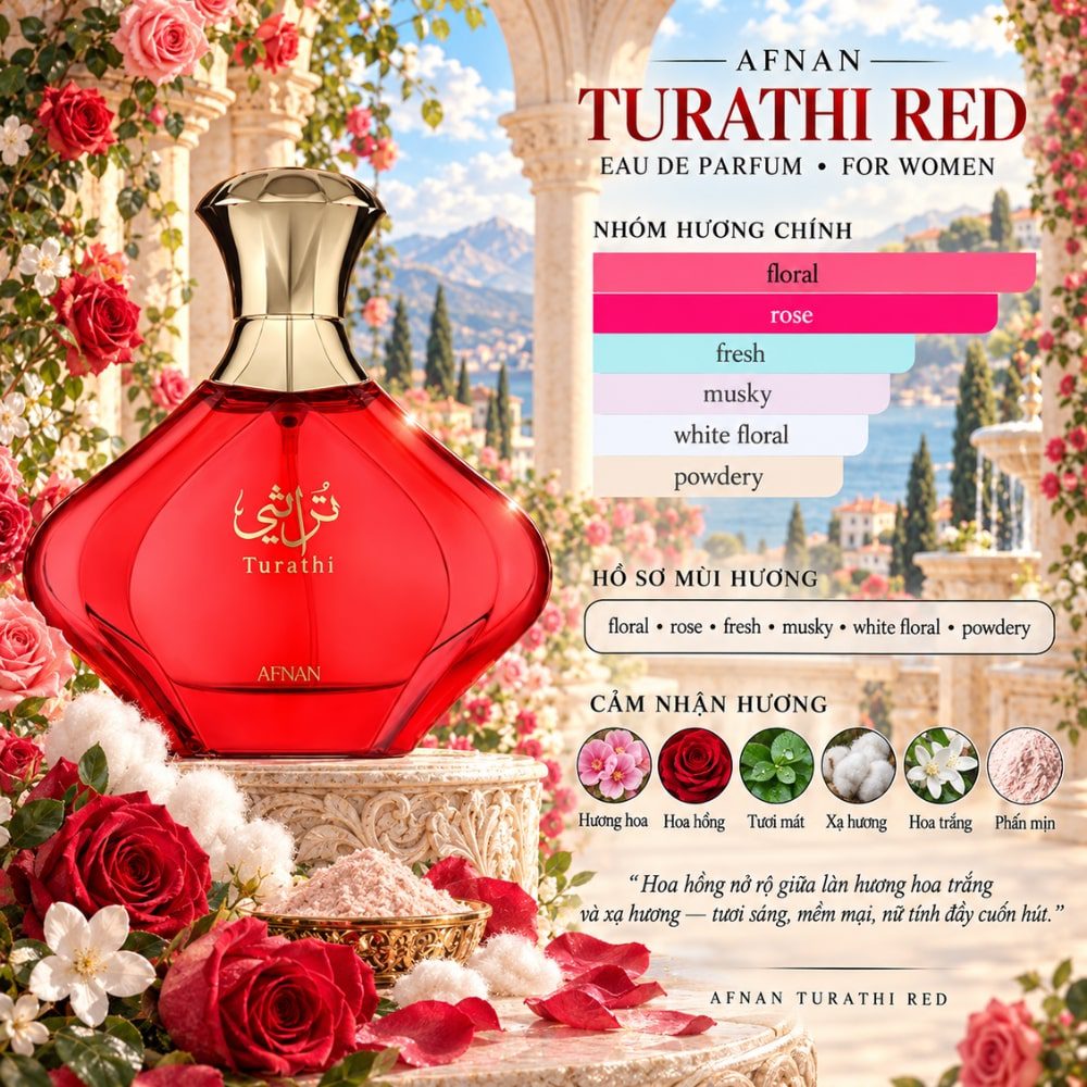 Afnan Turathi Red EDP 8 Mùi hương Nước hoa Afnan Turathi Red EDP _ Tiến Perfume