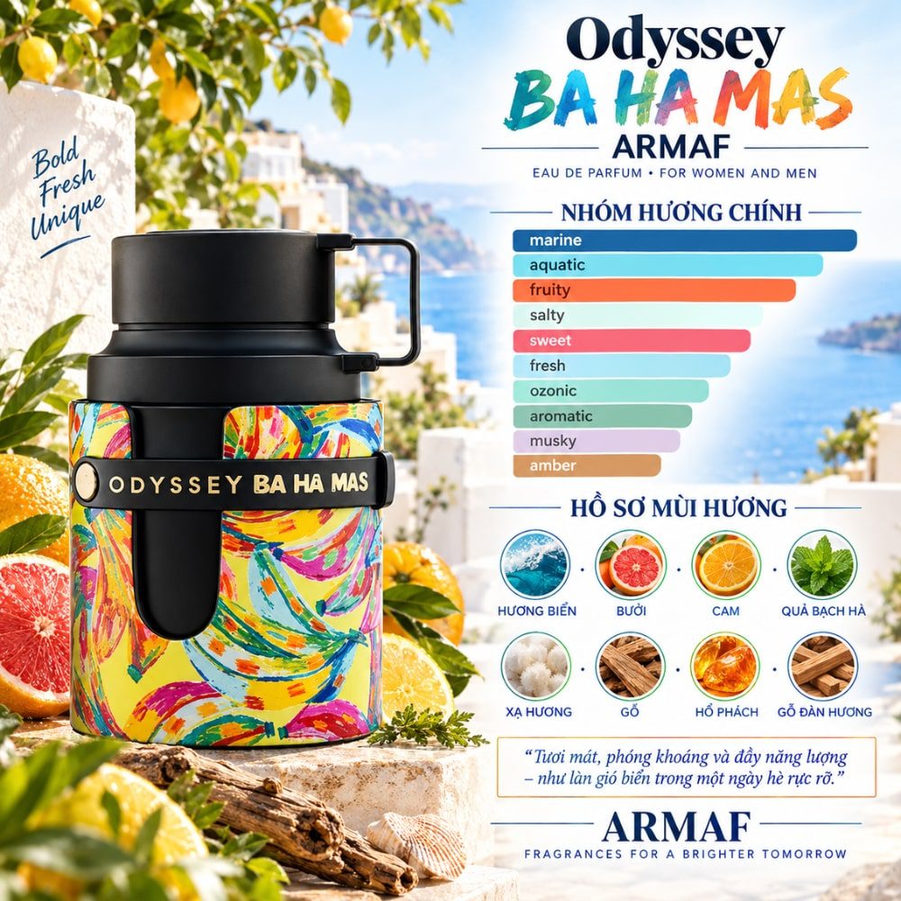 Armaf Odyssey Bahamas 27 Mùi hương Nước hoa Armaf Odyssey Ba Ha Mas EDP _ Tiến Perfume