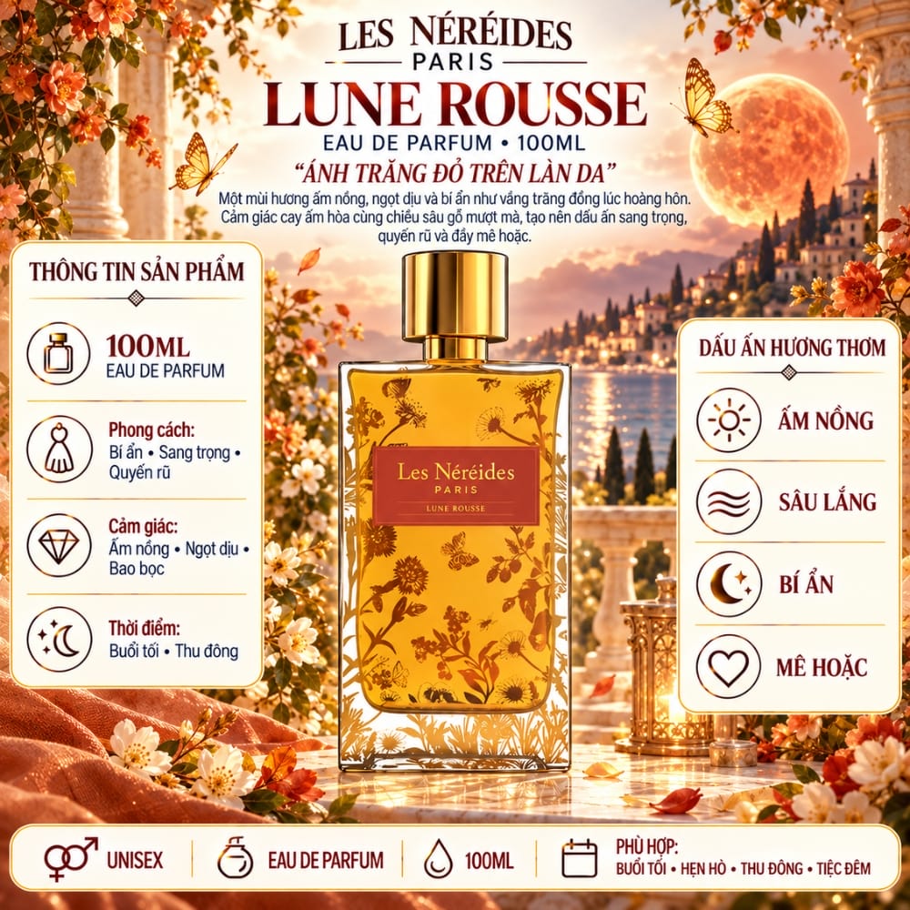 Les Nereides Lune Rousse EDP 17 Thông tin Les Nereides Lune Rousse _ Tiến Perfume