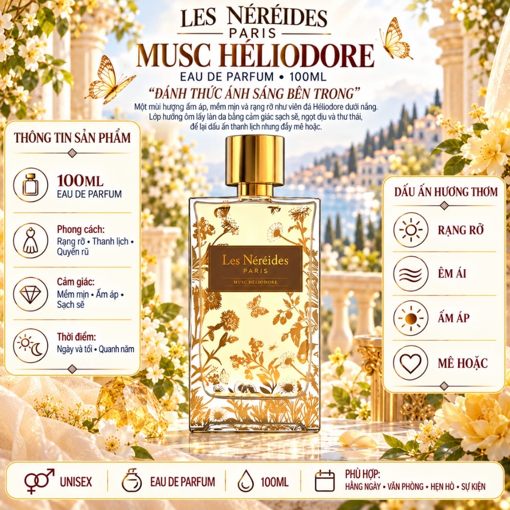 Les Nereides Musc Heliodore EDP 17 Thông tin Les Nereides Musc Heliodore _ Tiến Perfume