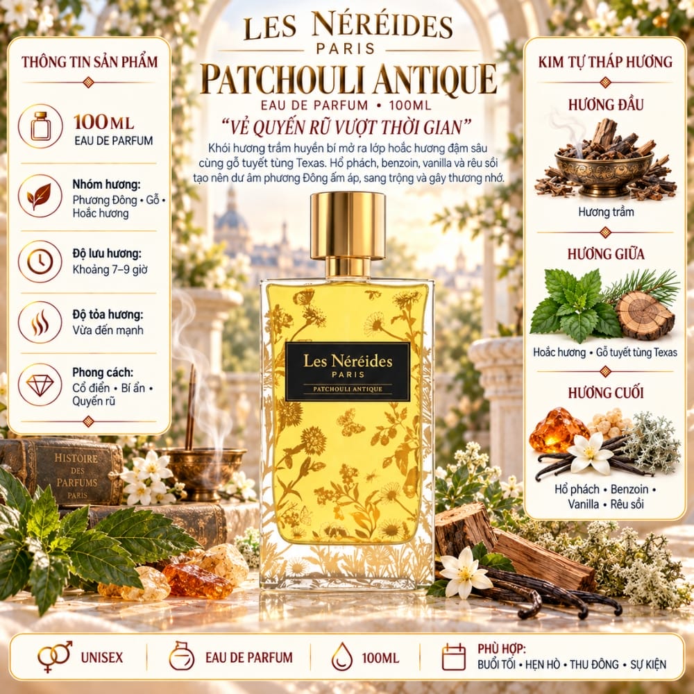 Les Nereides Patchouli Antique 17 Thông tin Les Nereides Patchouli Antique _ Tiến Perfume