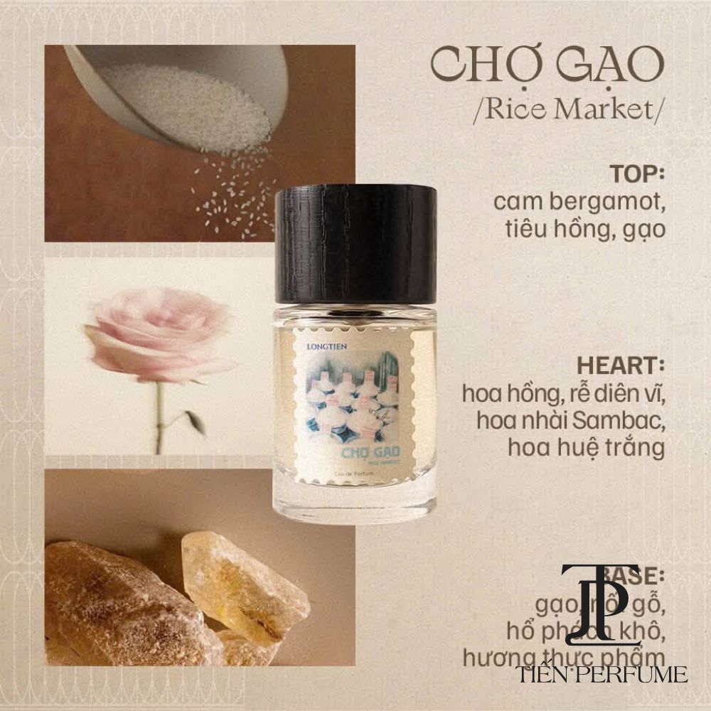 Review nước hoa Long Tiên Chợ Gạo 3 Mùi hương Long Tiên Chợ Gạo EDP 50ml _ Tiến Perfume
