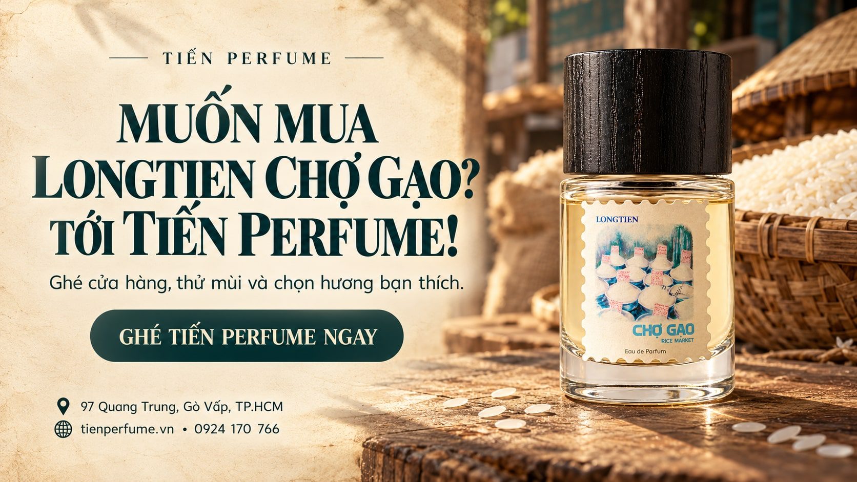 Review nước hoa Long Tiên Chợ Gạo 7 Muốn mua LONGTIEN Chợ Gạo thì đến Tiến Perfume